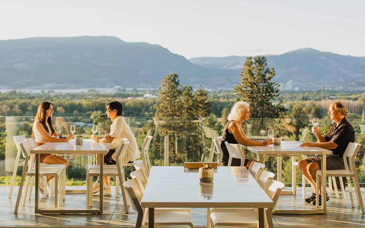 Picture of terrace in Tantalus tasting room