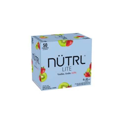 NÜTRL - Lite 2.5% Strawberry Kiwi Vodka soda